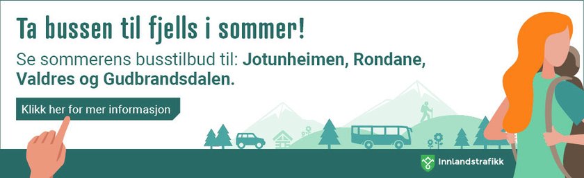 Annonse for Fjellruter sommer 2020 - Klikk for stort bilde