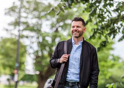 Blid mann. - Klikk for stort bilde